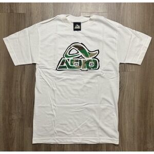 Vintage‎ Y2K Adio Camouflage Logo Skateboarding T Shirt Size S